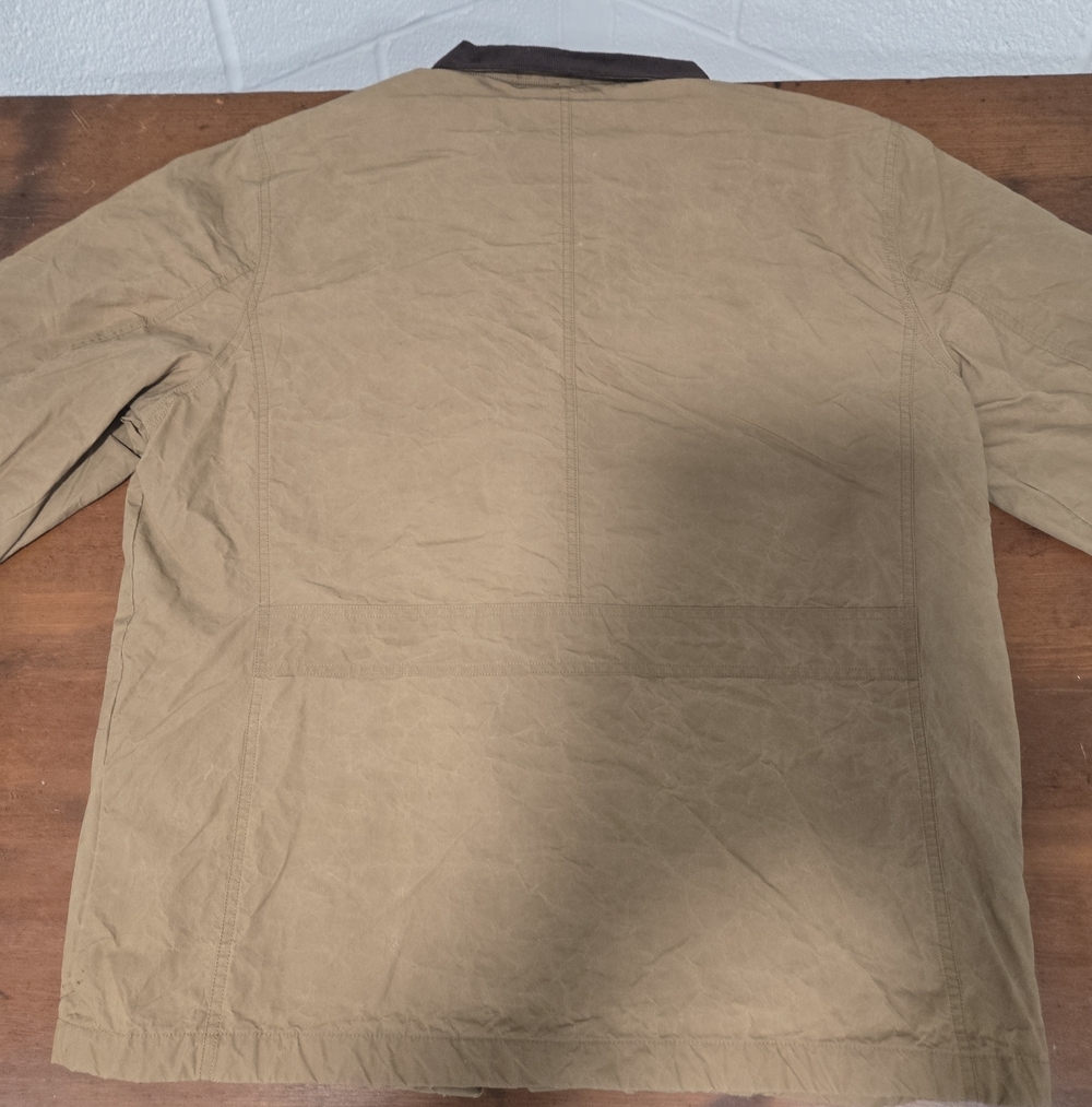 Orvis Mens River Road Cotton Canvas Field Chore Coat Corduroy Collar Brown XL - Picture 7 of 9